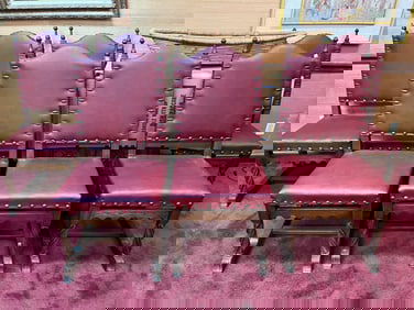 (6) Antique Renaissance Revival Style Chairs