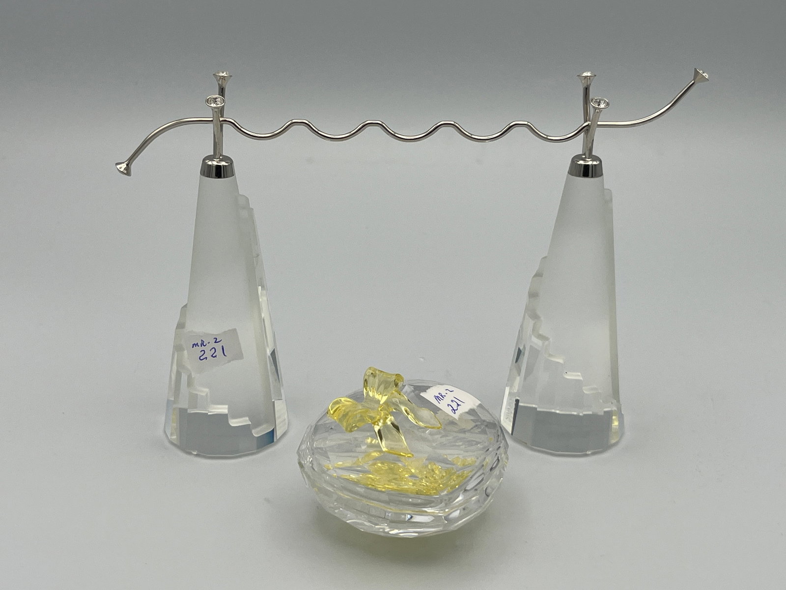 Swarvoski 'Anna's Jewel Box' & 'Stalagmite Ring Holder;\': Swarvoski 'Anna's Jewel Box' & 'Stalagmite Ring Holder;\'