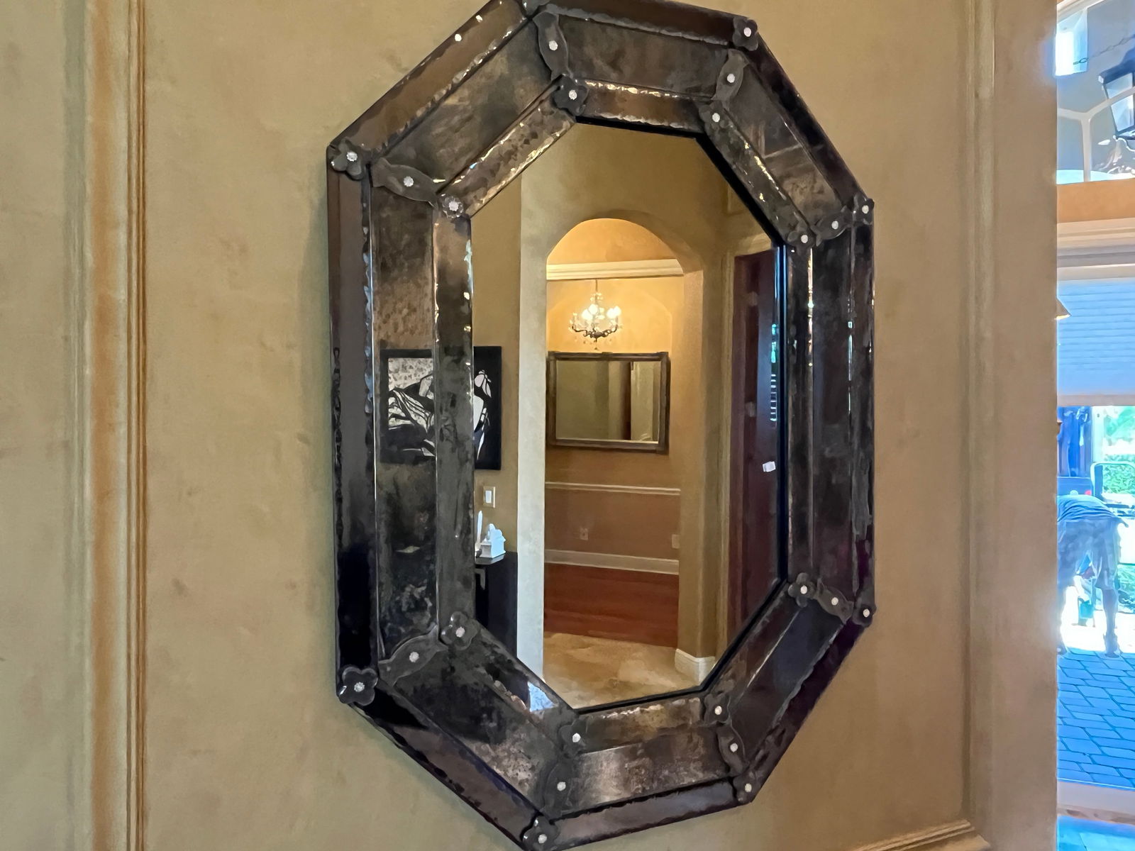 Venetian Wall Mirror: Venetian Wall Mirror, 46.5h x 34w