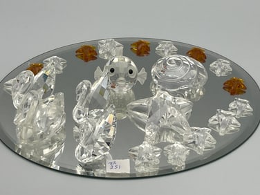 Swarvoski 16-Stars/4-Swan/Fish/Seashell on Mirror