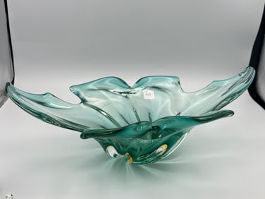 MCM Green Centerpiece Bowl