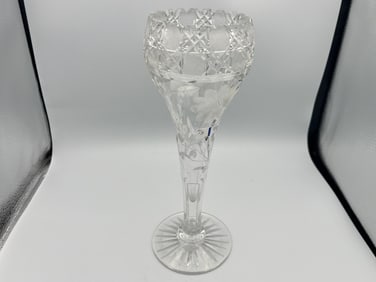 Cut Crystal 12"h Vase