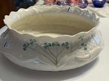 Belleek Shamrock Sweetmeat/Serving Dish