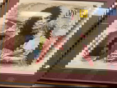 Sandi Bermian (1923-1977) Litho 245/250 'Mother Holding Child'