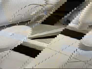 VTG Gold Plated Hollywood Regency George Kock & Sons Vanity Chair