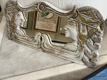 Egyptian Wall Mirror 13x35 (clients mother brought back from Egypt)