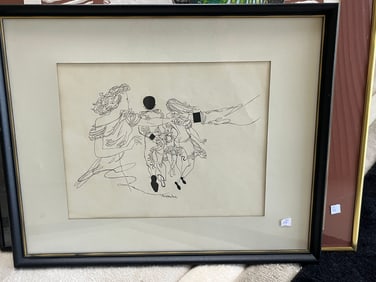 Inking '3-Ladies' signed LR Paine Stores Martin