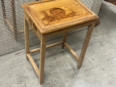 Chinese Carved Nesting Table