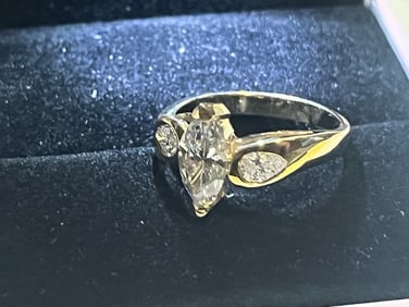 14k YG Diamond Ring