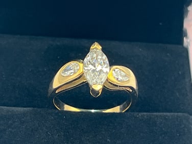 14k YG Diamond Ring