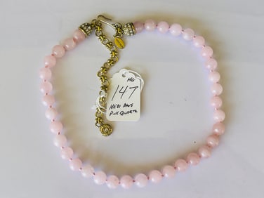 HEDI DAUS Rose Quartz Style Necklace 'Elegant Essentials'