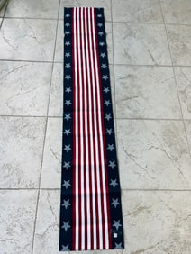 American Flag-themed Table Runner