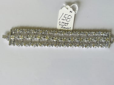 3-Strand Crystal Style Bracelet