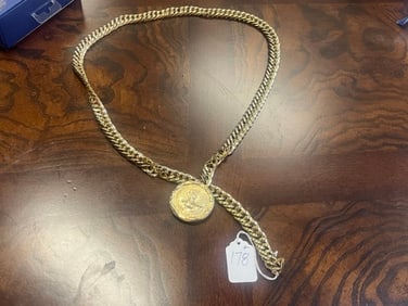 Carol Lee Gold Plated 39" Belt