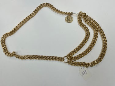 VTG Gld. Plated Waist Belt