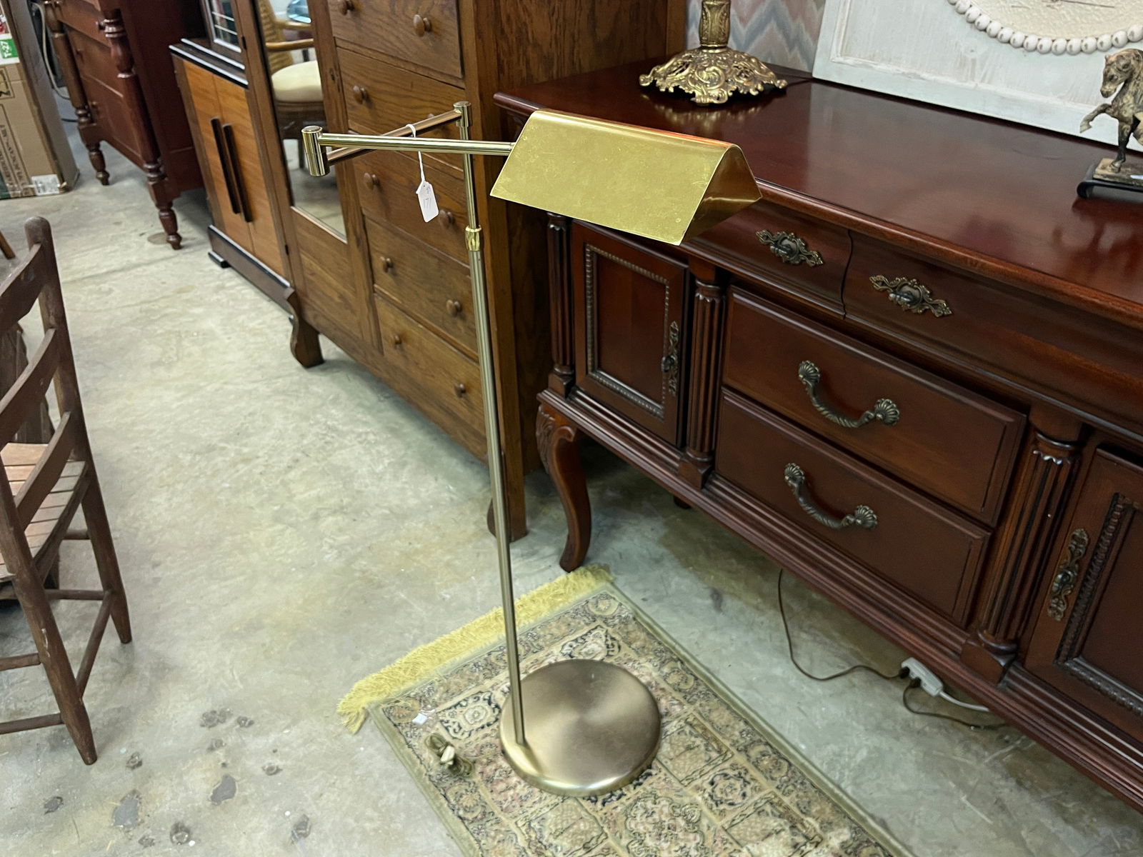 Brass Adjustable Floorstand Lamp (1 of 3)