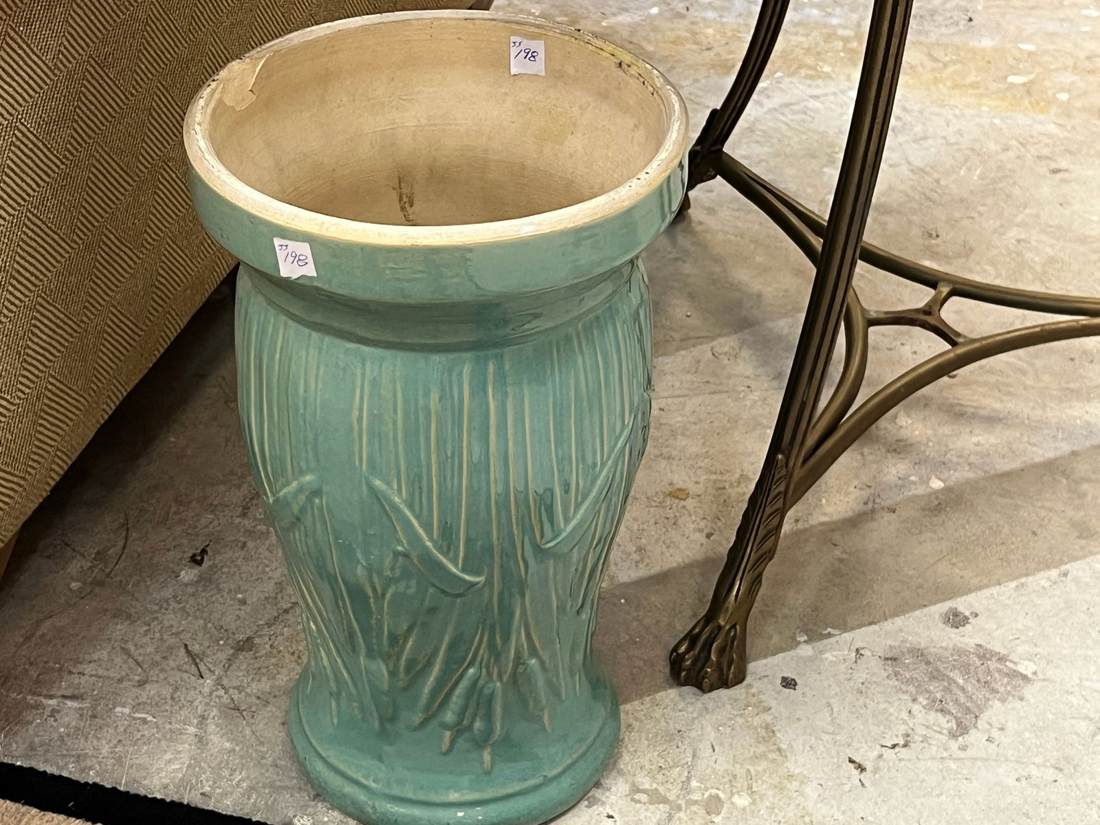 1940's McCoy Art Pottery Umbrella Stand (1 of 3)