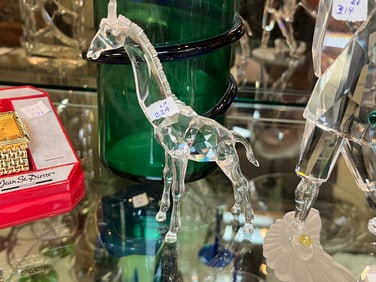 Swarovski Crystal Retired Baby Giraffe 5.5"h