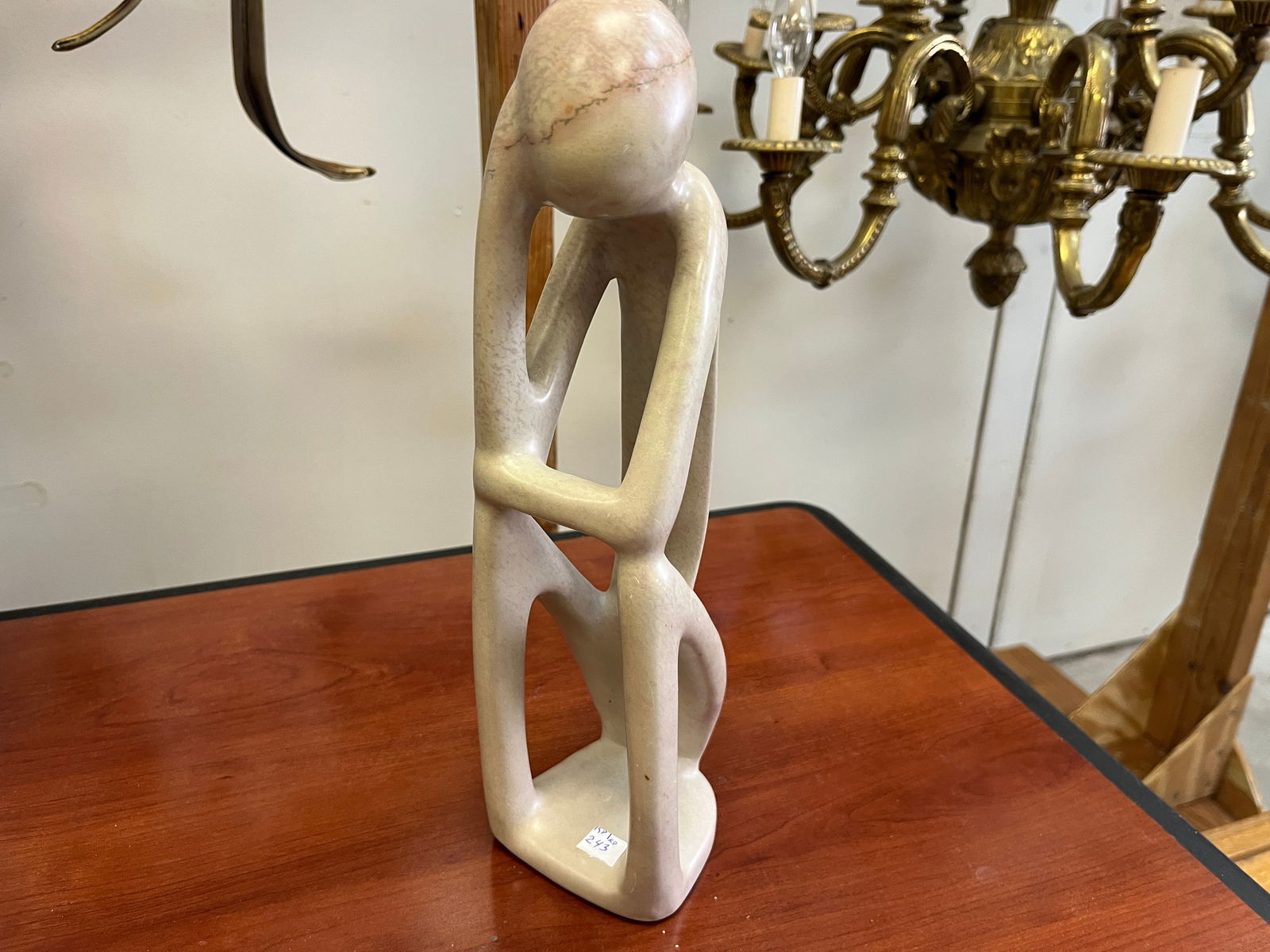 Hand Carved Soapstone 'Thinking Man' (1 of 3)