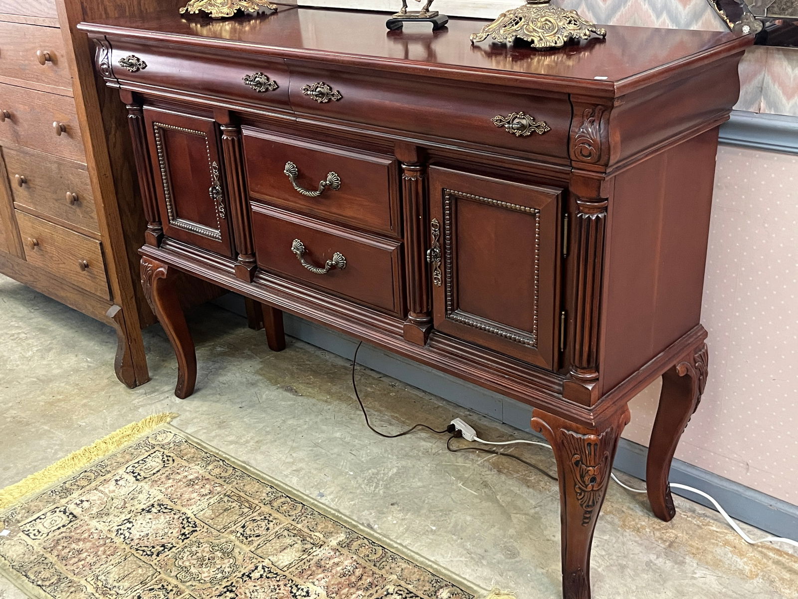 VTG Mahogany Buffet/Server (1 of 3)