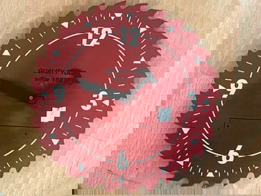 Saw Blade Wall Clock