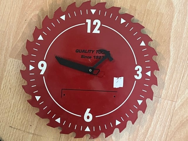 Saw Blade Wall Clock