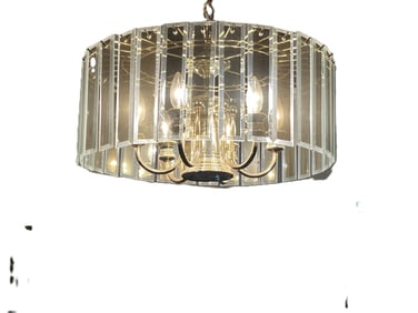 Modern High Quality K-9 Crystals Chandelier on a Gold Metal Frame