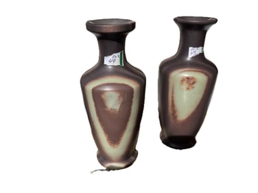 (2) 5.5"h Stoneware Vases