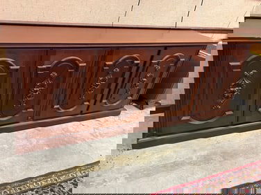 Custom Made Peruvian Peruvian Mahogany Buffet