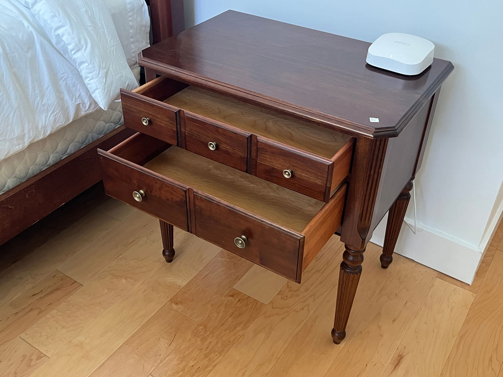 Ethan Allen Cherrywood Night Stand, 28h x 27.5w x 17d (1 of 2)