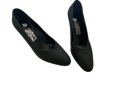 Pair SALVATORE Black High Heel Shoes