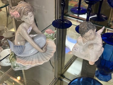 LLADRO Angel & NAO Mermaid on Dish