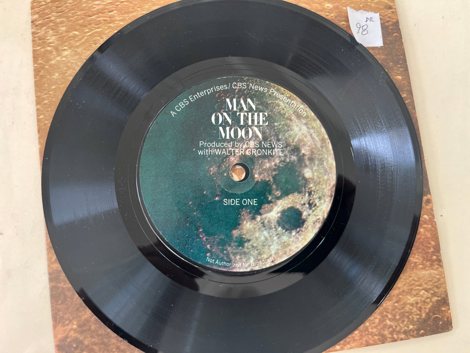 Vinyl Record Album - Man On The Moon narrated by Walter Cronkite: Vinyl Record Album - Man On The Moon narrated by Walter Cronkite