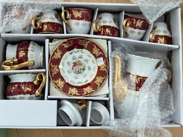 6pl Set Yau Shing Fine Porcelain China