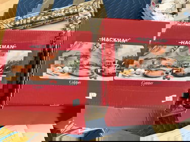 (2) Hackman Copper Pots