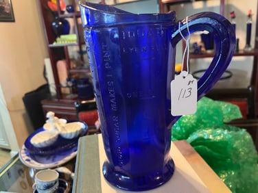 VTG Cobalt Blue 1qt. Measuring Pitcher