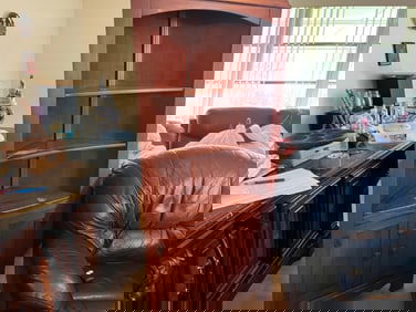 Antique Maple Corner Cabinet