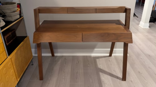 Nathan Yong for Folks Walnut 'Two-Tier Primary' Desk