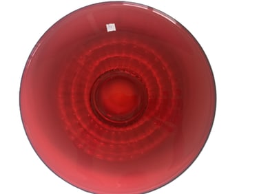 VTG Ruby Red Platter, 15.50" (possibly a punch bowl underliner)