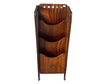 Arts & Craft Magazine Rack by James Simpson & Sons-Glosgow, Scotland