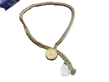 Carol Lee Gold Plated 39" Belt