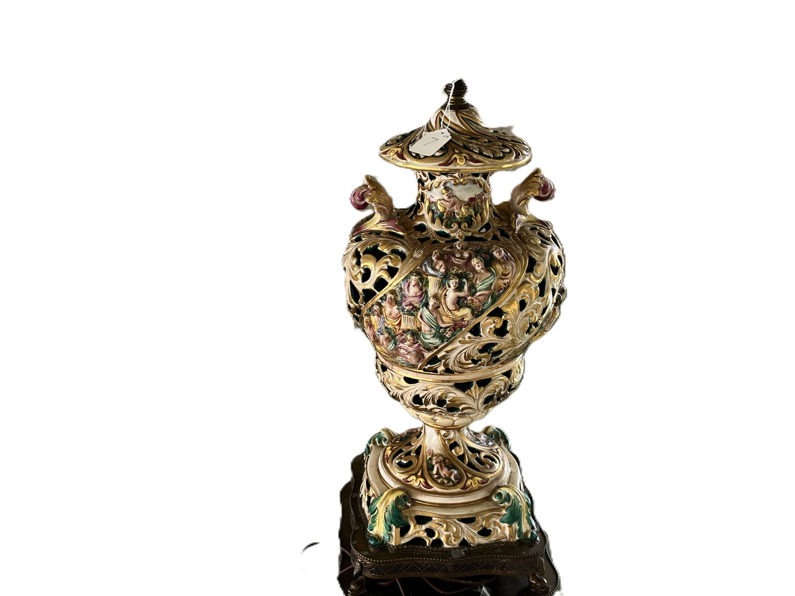 VTG Capodimonte Porcelain Lamp (1 of 5)