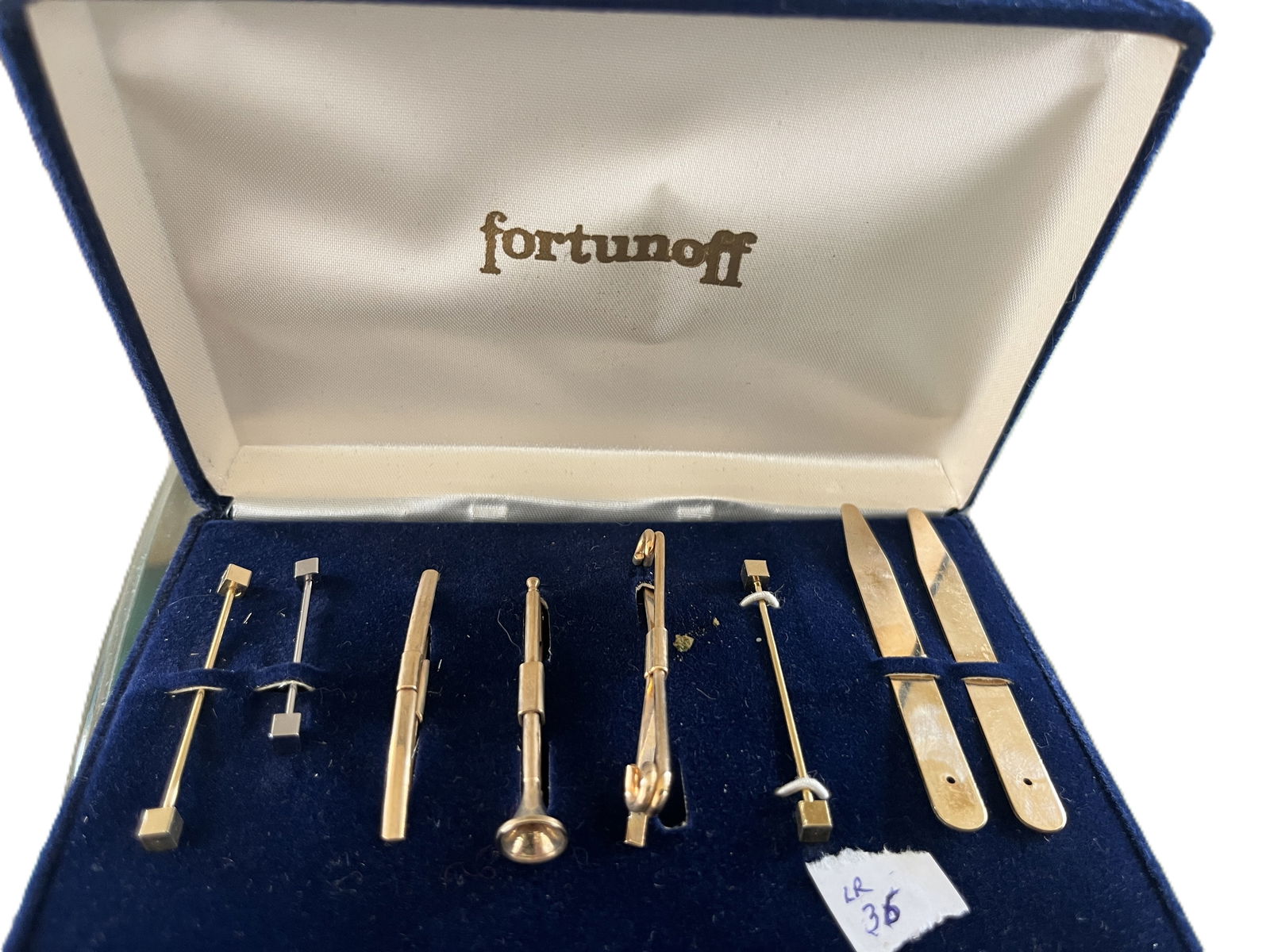 VTG Fortunoff Gold-Tone Tie Bar,Tie Pin & Nail File Set: VTG Fortunoff Gold-Tone Tie Bar,Tie Pin & Nail File Set