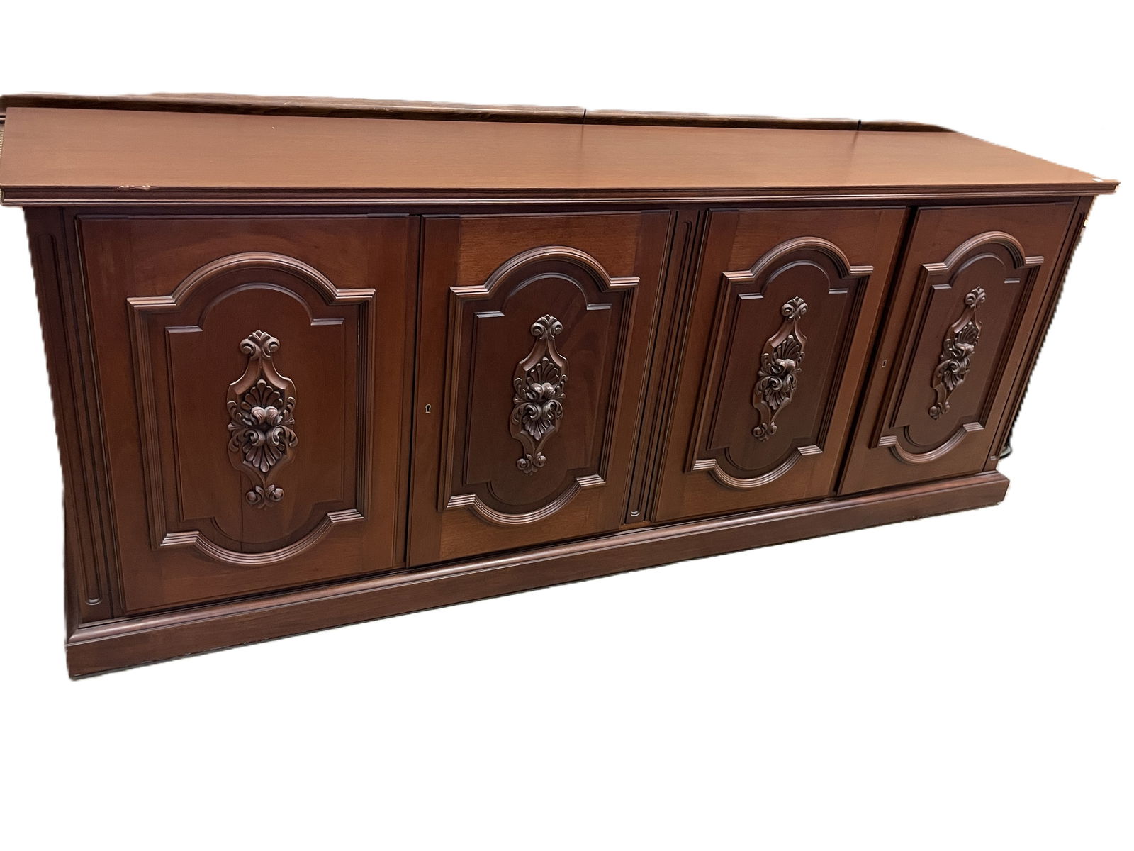 Customed Made Peruvian Mahogany Buffet (1 of 5)
