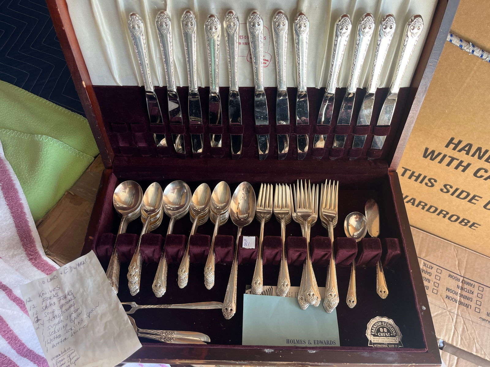 Holmes & Edward 12pl Set Silver Plate Flatware (1 of 5)
