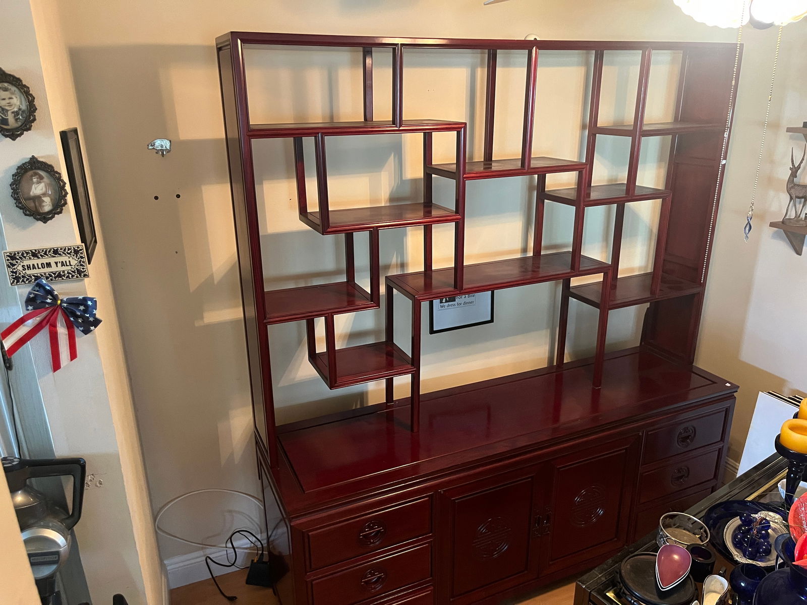 VTG Chinese Rosewood Display Cabinet also know as 'Hundred Treasures (1 of 1)
