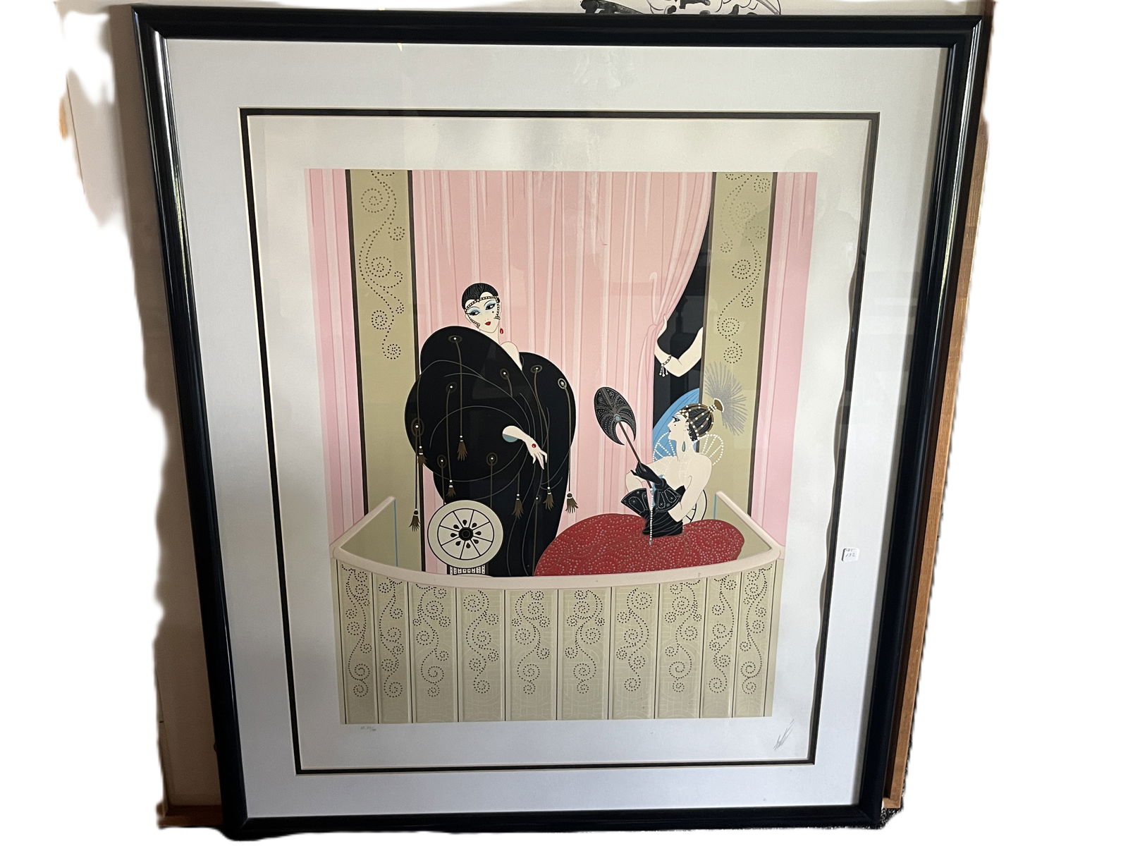 Erte' Serigraph AP 37/40 'Curtain' 1977 (1 of 4)