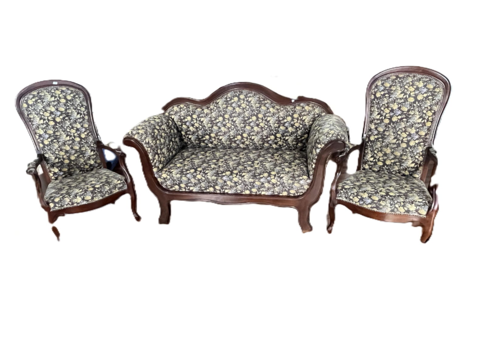 Antique Settee with 2-Matching Chairs c.1910 (1 of 7)