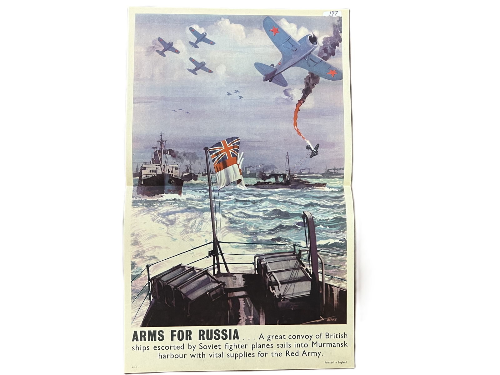 WW11 Poster 'Arms For Russia' (1 of 2)