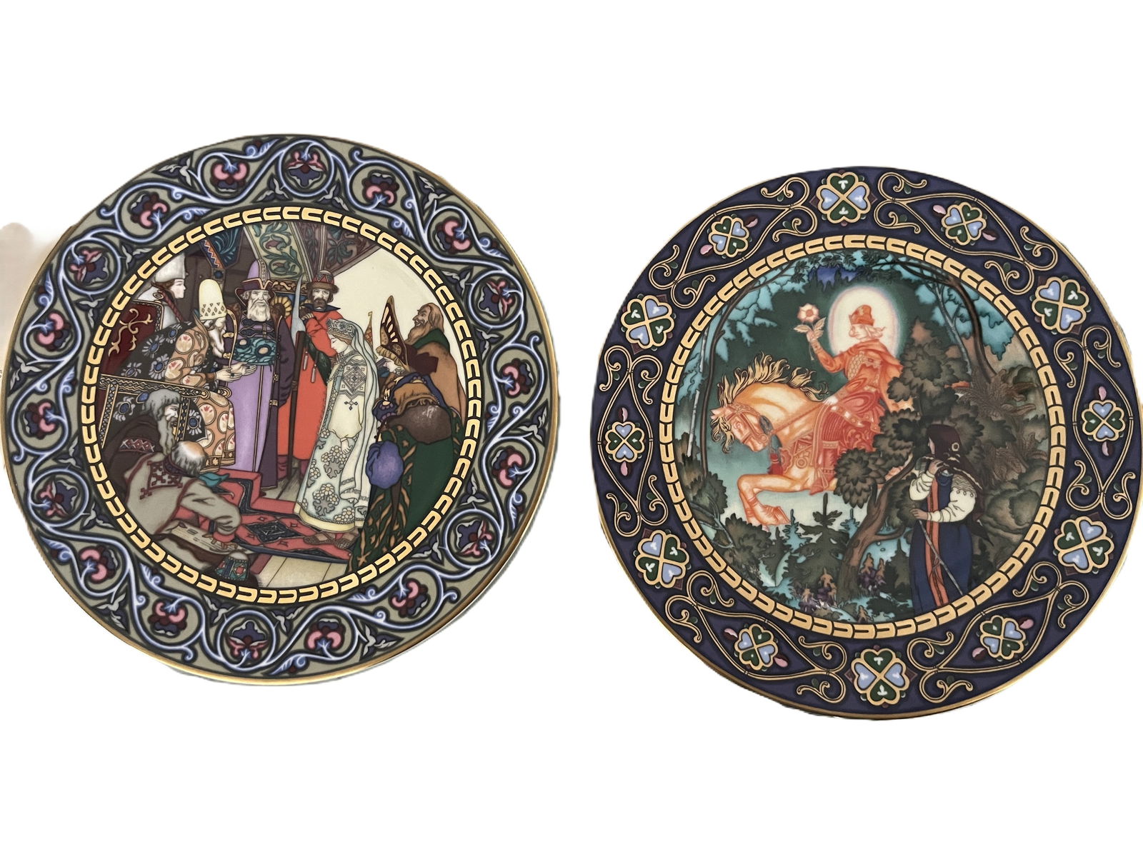 (2) VTG Ltd. Ed. Russian Deco Plate: (2) VTG Ltd. Ed. Russian Deco Plates